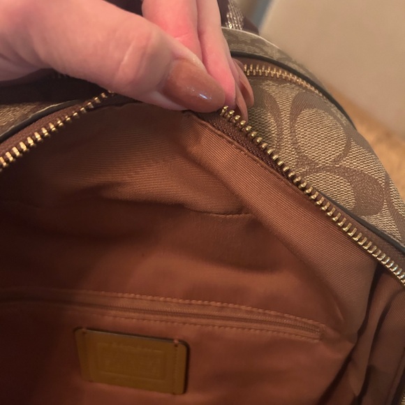 COACH - Large Court Backpack In Signature Canvas. - Picture 7 of 11